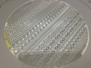 Wafer-batch immediately after Ni-electroforming